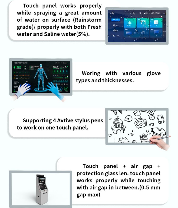 10.1 inch industrial capacitive touch panel kit