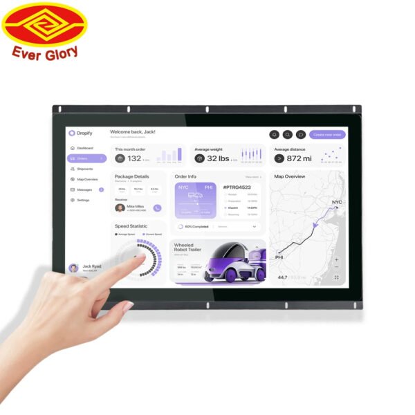 Industrial-grade 21.5-inch high-brightness open-frame multitouch LCD monitor - Image 2