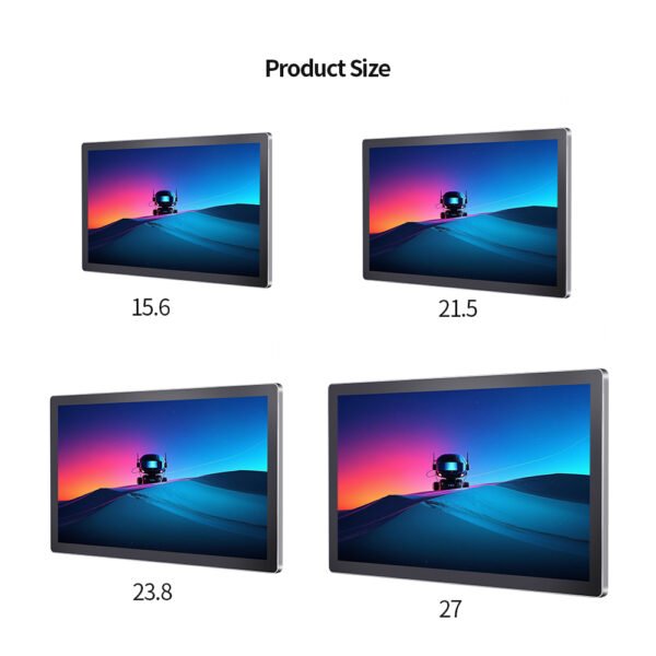 15.6 inch stainless steel Android touch panel for industrial use