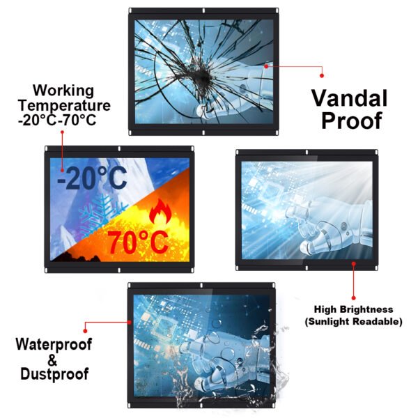 Outdoor Touch Screen for Vending Machines in Use