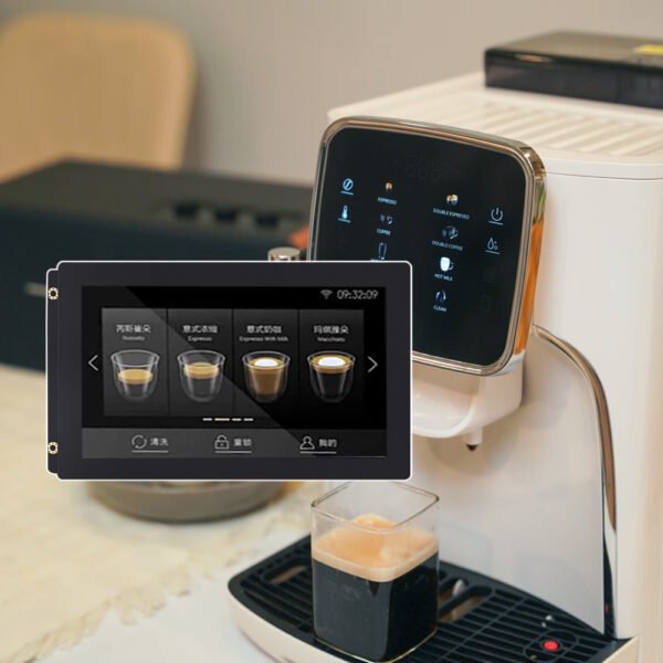 The intuitive touch interface allows users to interact effortlessly with the system.