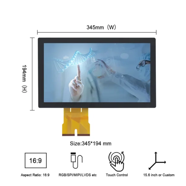 15.6-Inch LCD Display Module – High Performance Touch Solution - Image 4