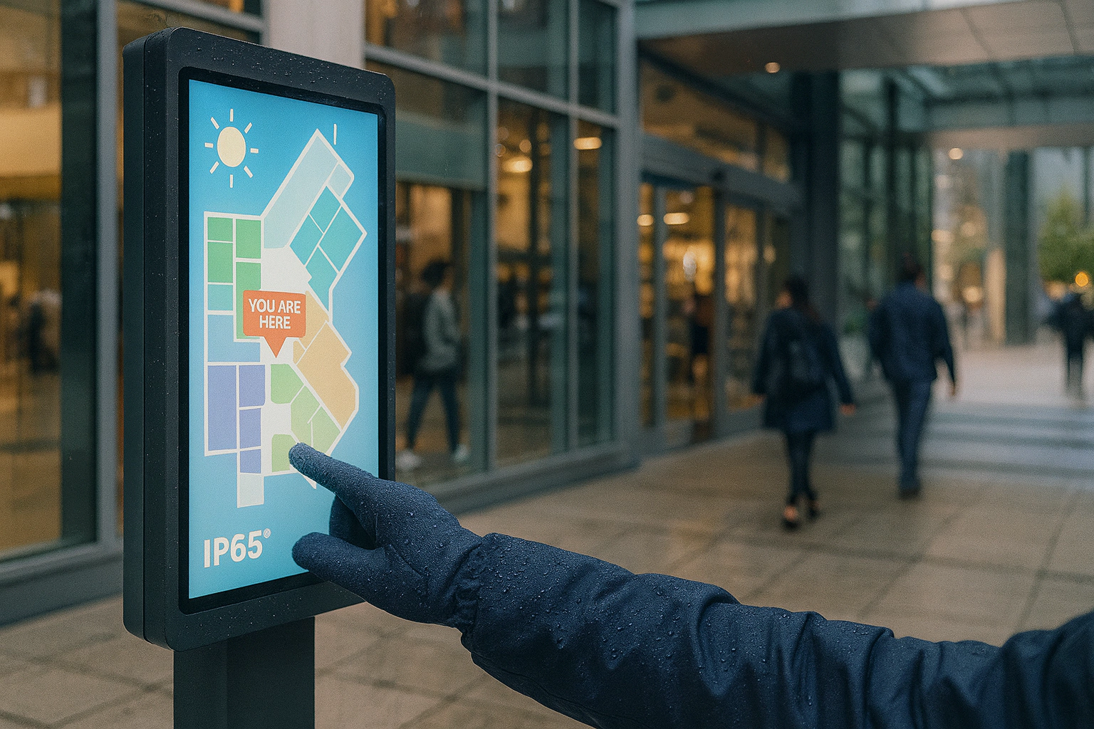 commercial display high brightness touch