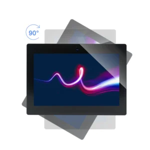 outdoor industrial touch screen rotating 90 degrees portrait landscape