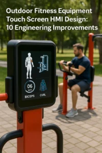outdoor fitness equipment touch screen HMI