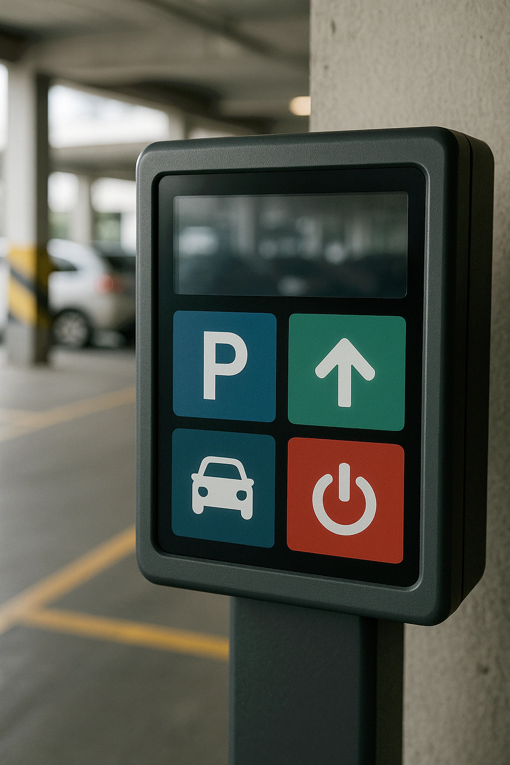 parking system touch screen HMI