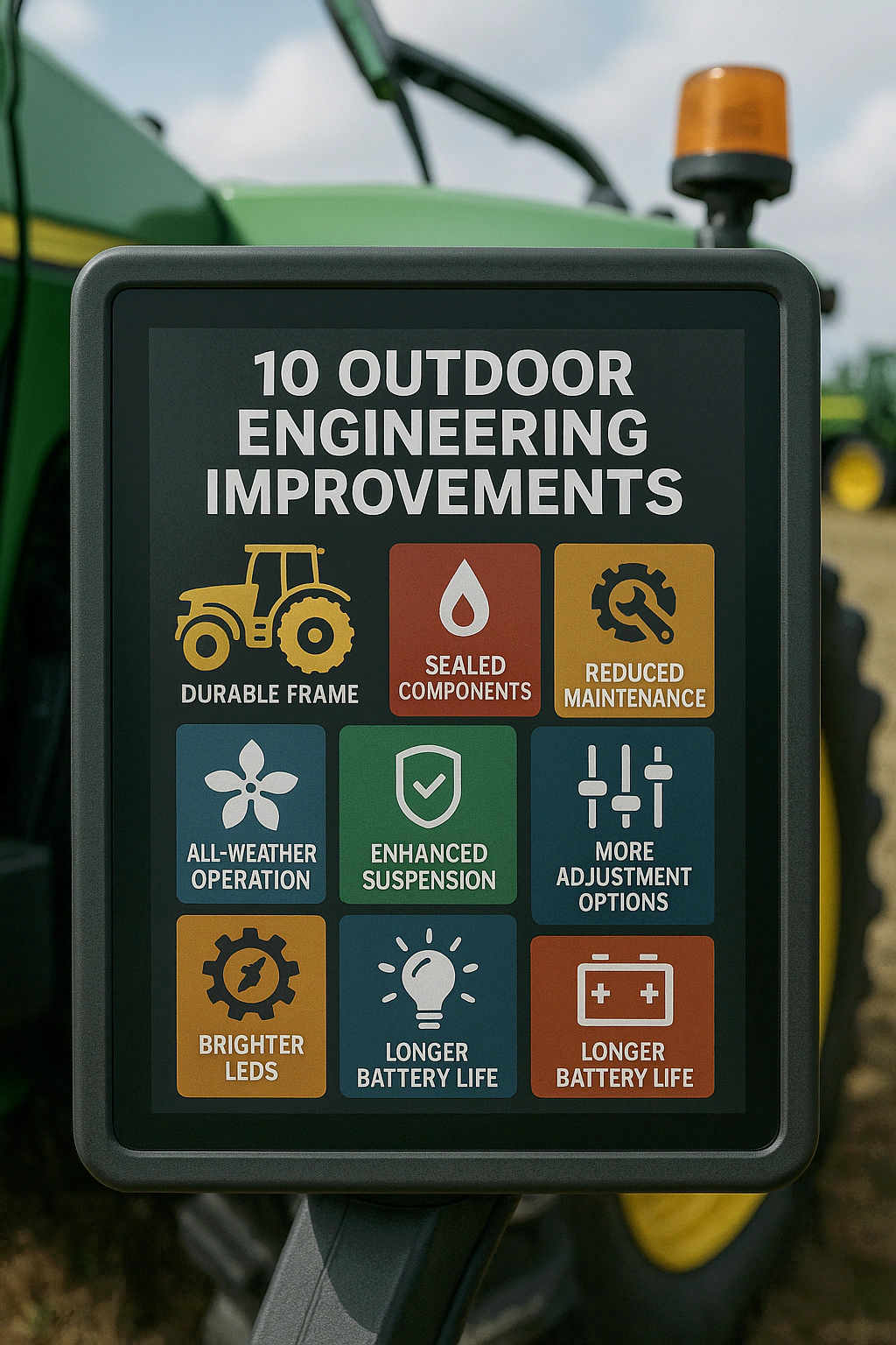 agricultural equipment touch screen HMI