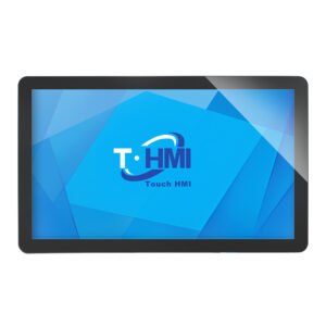 front view of 21.5 inch waterproof touch monitor with PCAP touch