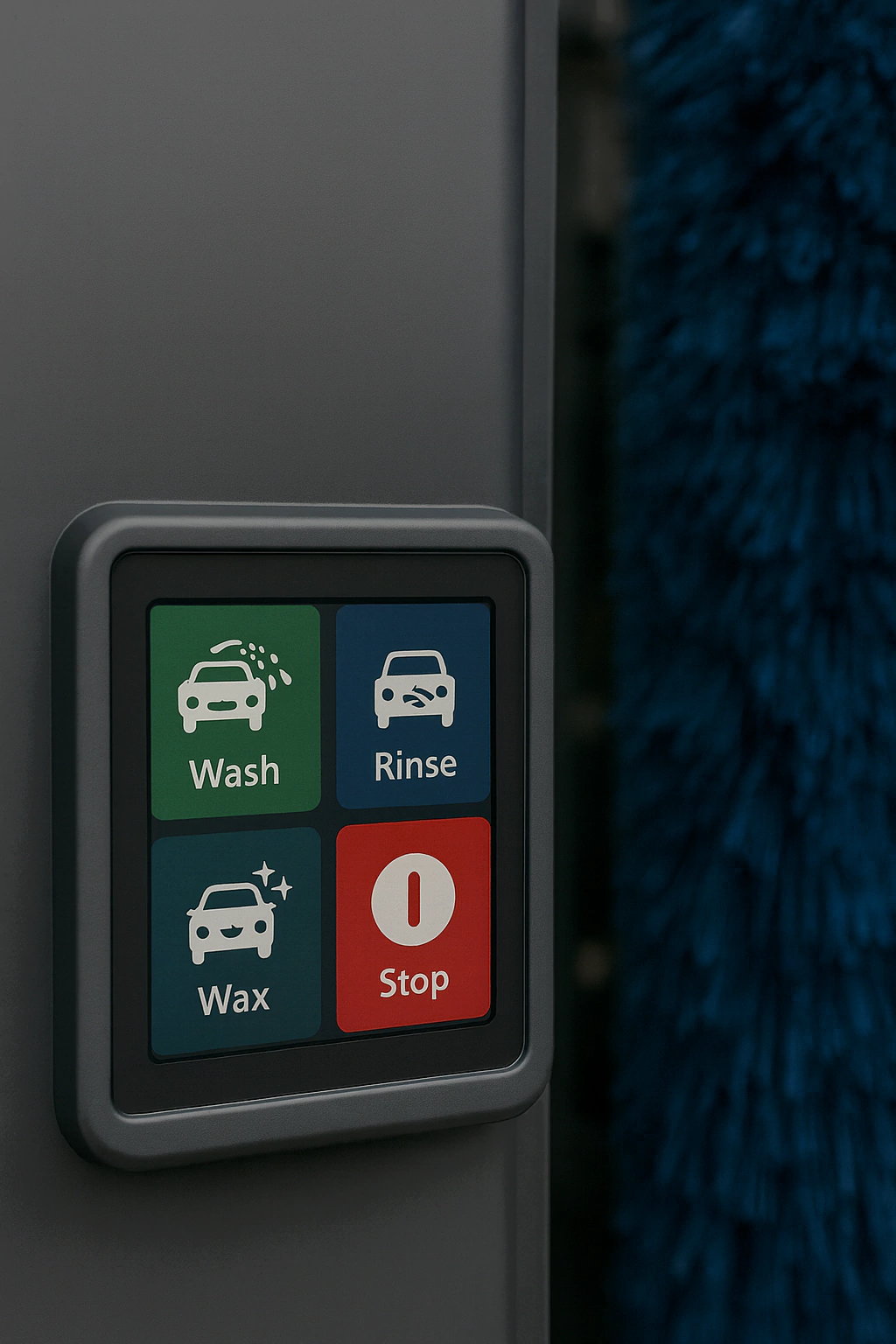 ar wash machine touch screen HMI with waterproof PCAP display