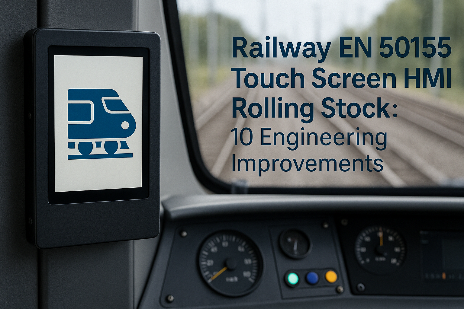 EN 50155 railway touch screen HMI
