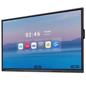 55 inch touch screen monitor front view