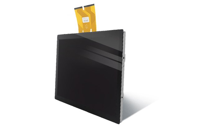 Industrial touch display module combining LCD and PCAP touch with optional optical bonding
