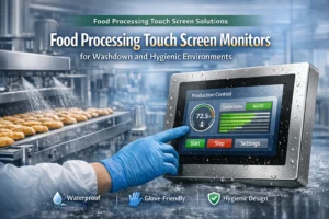 Food Processing Touch Screen Monitors for Washdown and Hygienic Environments