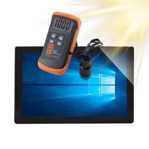 27 inch industrial touch screen monitor with high brightness testing meter