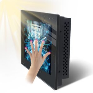 Sunlight readable touch screen monitor with high brightness display under strong ambient light