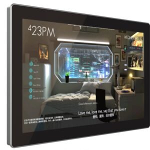15.6 inch wide temperature touch screen monitor front view