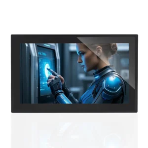 21.5 inch embedded touch screen monitor front view for panel mount HMI applications