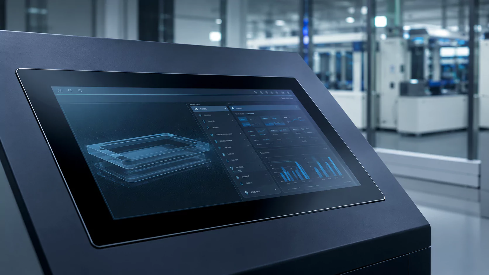 AG AR AF composite glass solution for high-end industrial touch displays with low glare, low reflection, and anti-fingerprint surface treatment