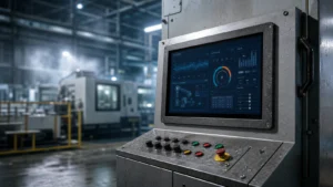 Rugged industrial touch screen monitor for harsh factory and outdoor HMI environments