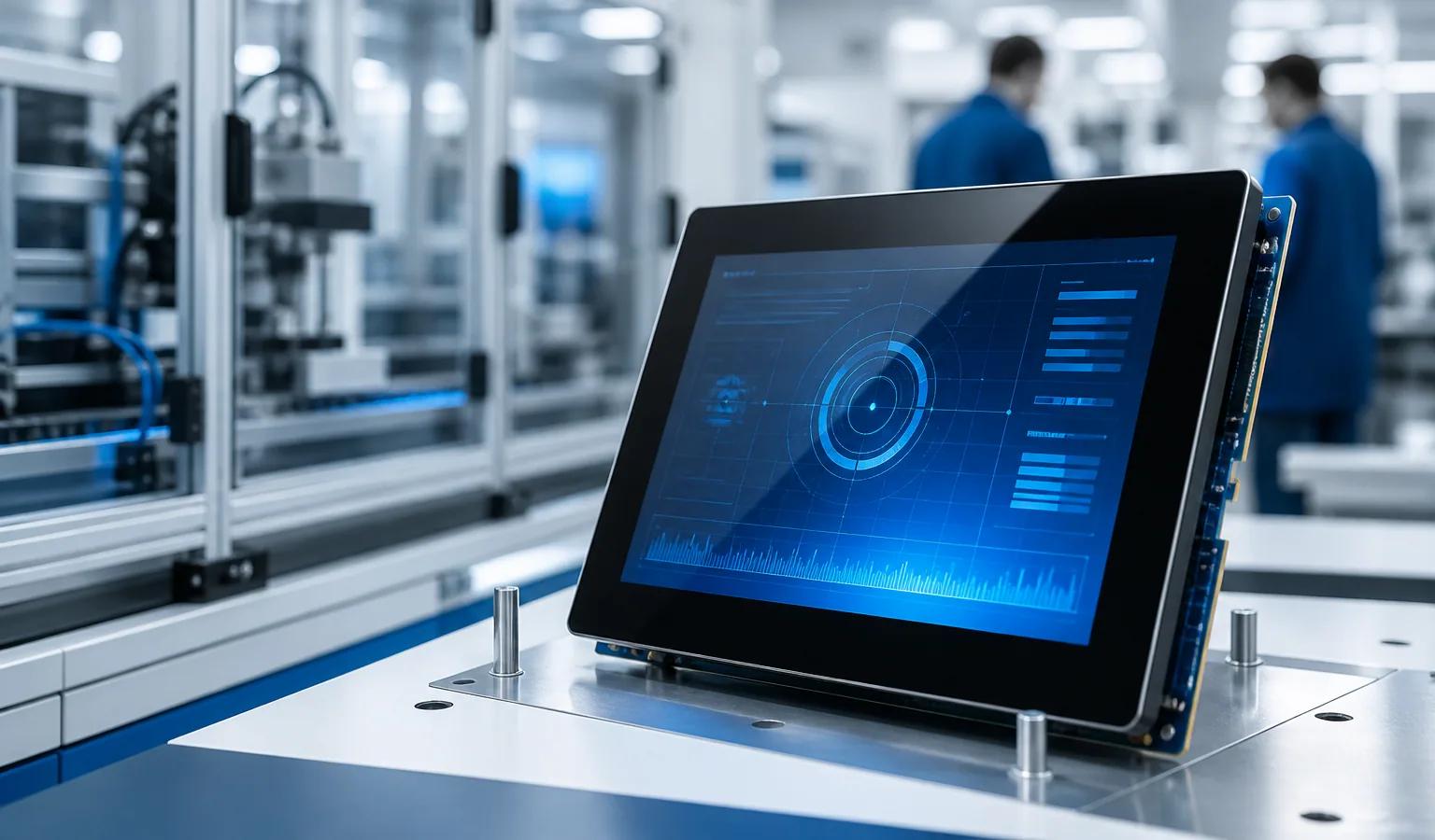 Panel táctil capacitivo PCAP a medida con vidrio y FPC
