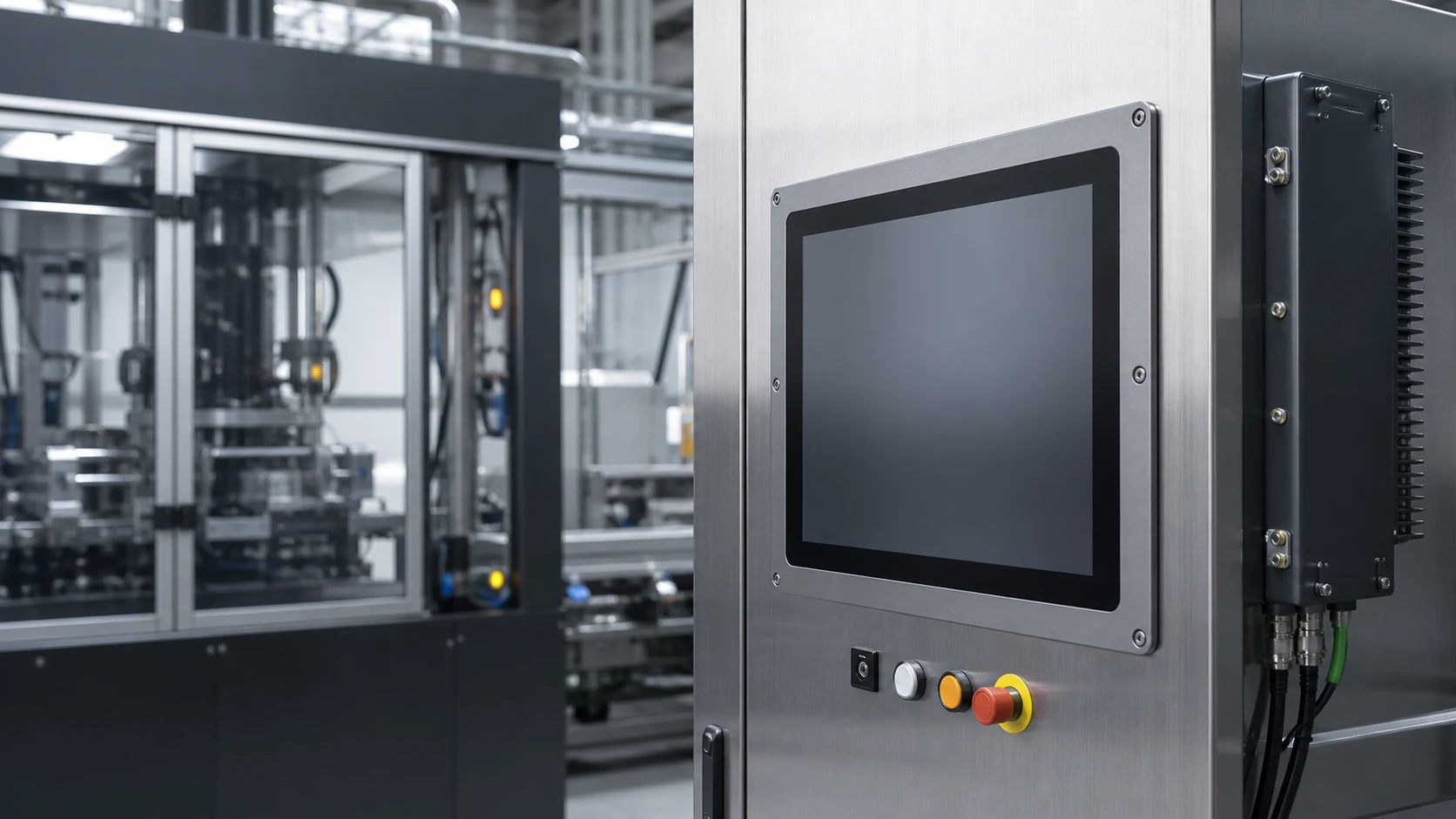 Solución táctil industrial integrada en una máquina automatizada
