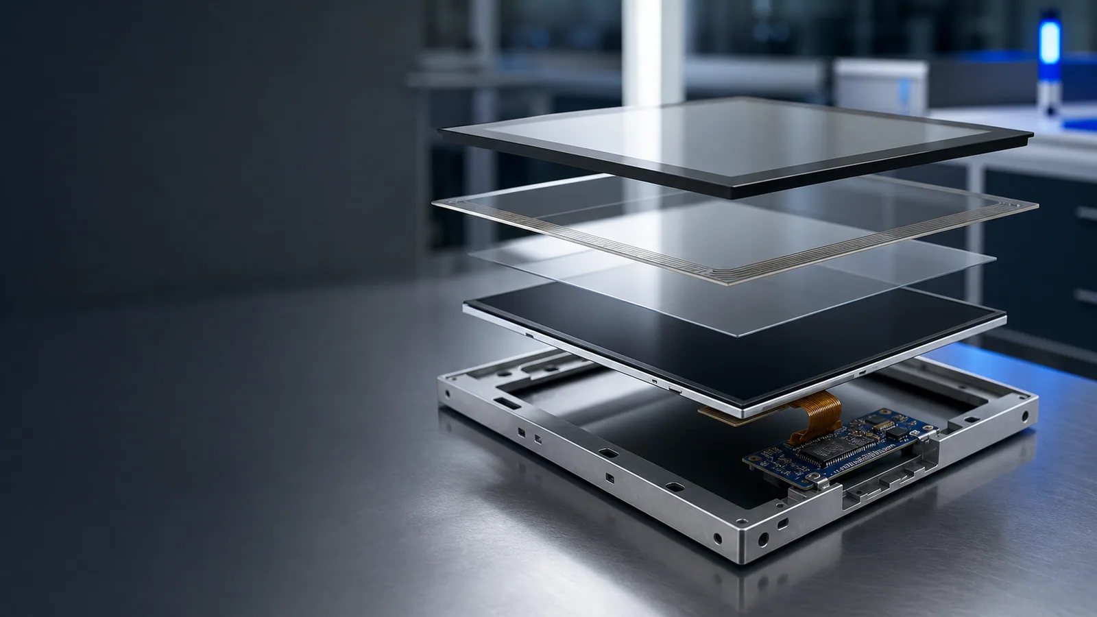 Módulo de pantalla TFT-LCD táctil con PCAP para equipo OEM