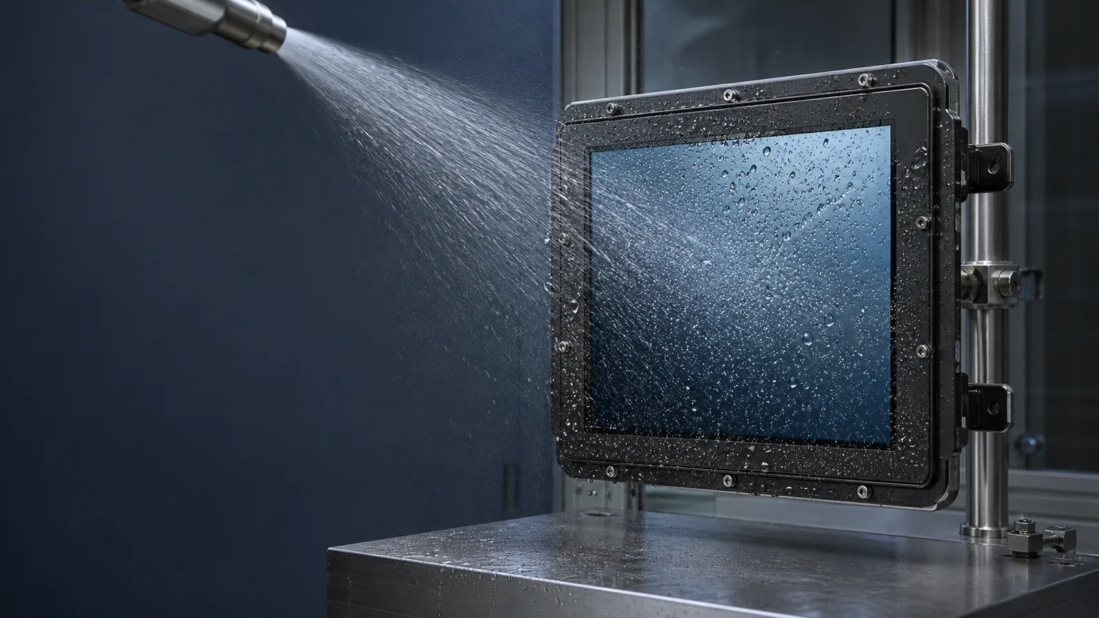 Écran tactile industriel étanche IP65 avec façade robuste