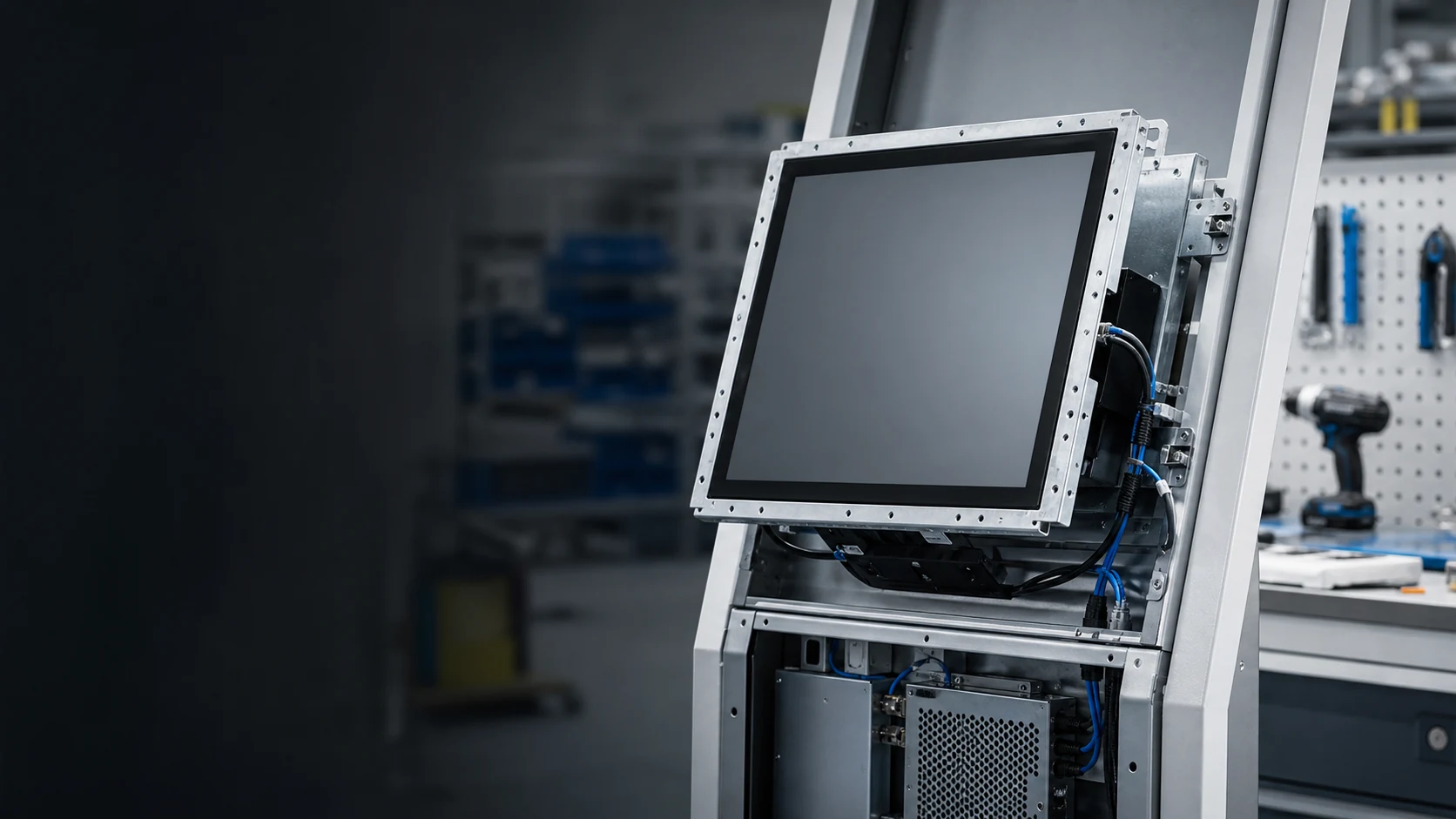 Monitor Open Frame touch screen para instalação em equipamento OEM