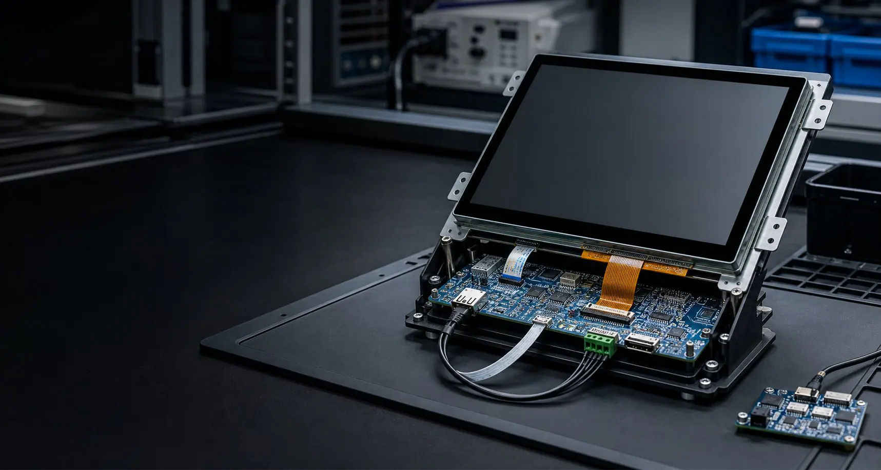 Custom LCD touch display module with PCAP touch and interface support